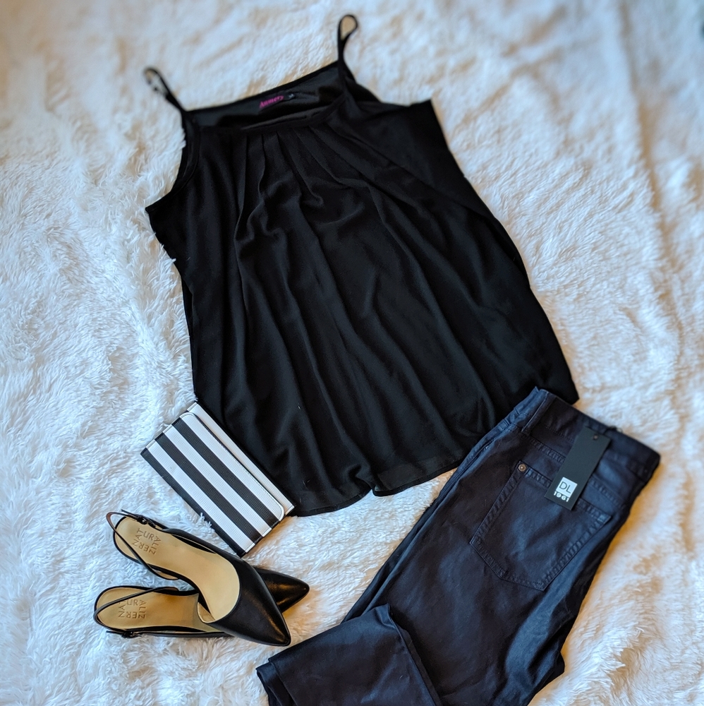 Black tank top